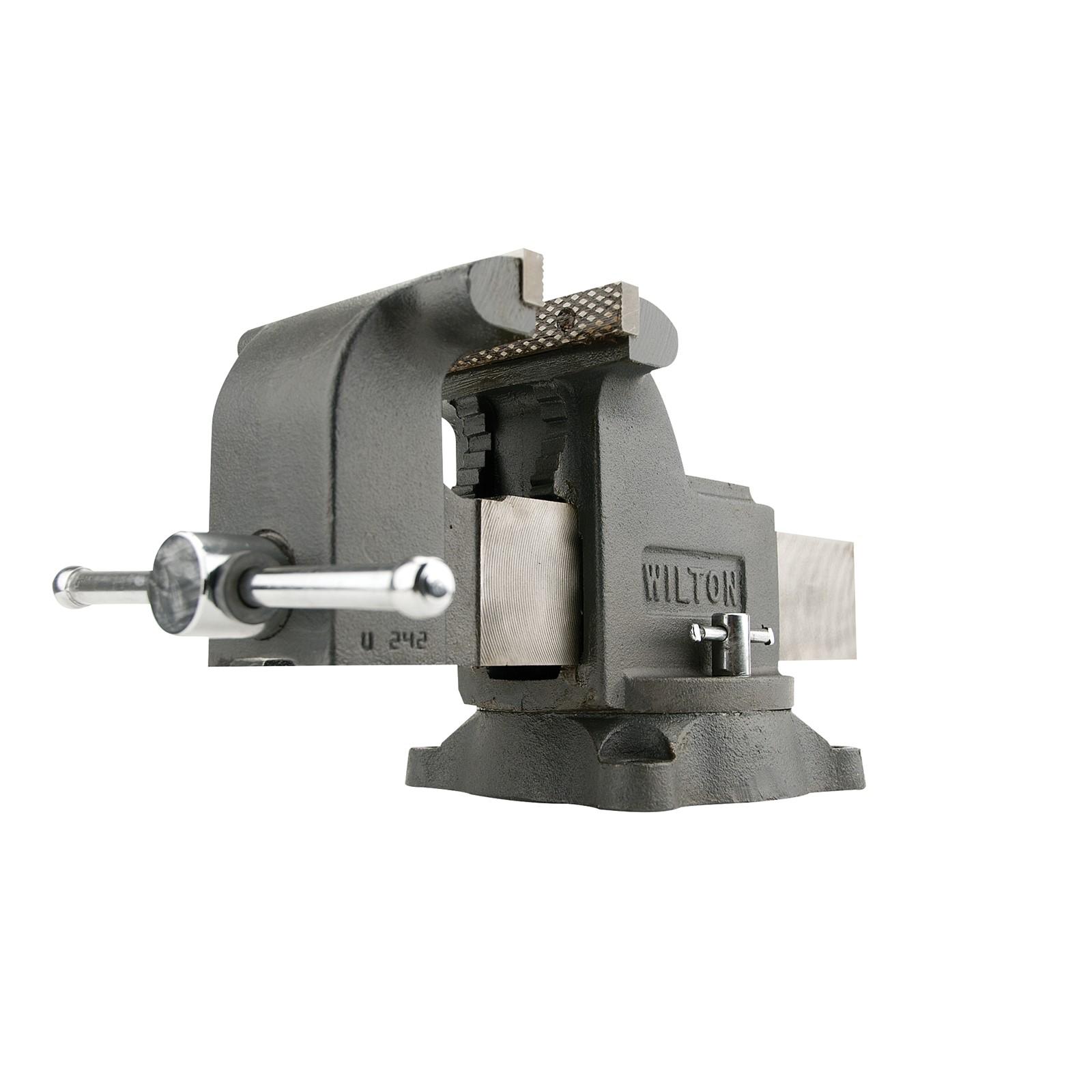 Wilton WS5, Shop Vise, 5" Jaw Width, 5" Jaw Opening, 3" Throat Depth