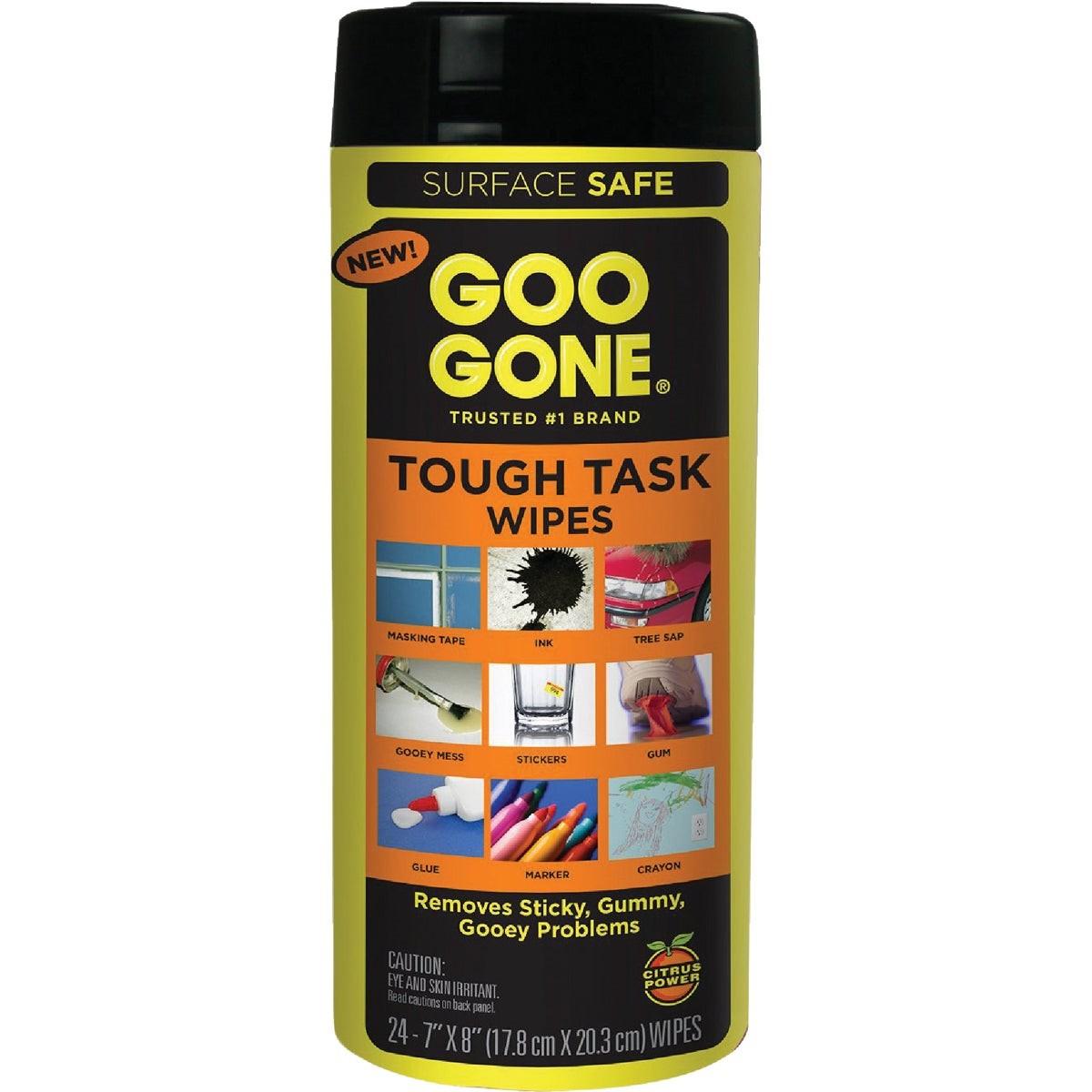 2000 Goo Gone Tough Task Citrus 3-1/4 In. x 3-1/4 In. Multi-Purpose Wipes (24-Count)