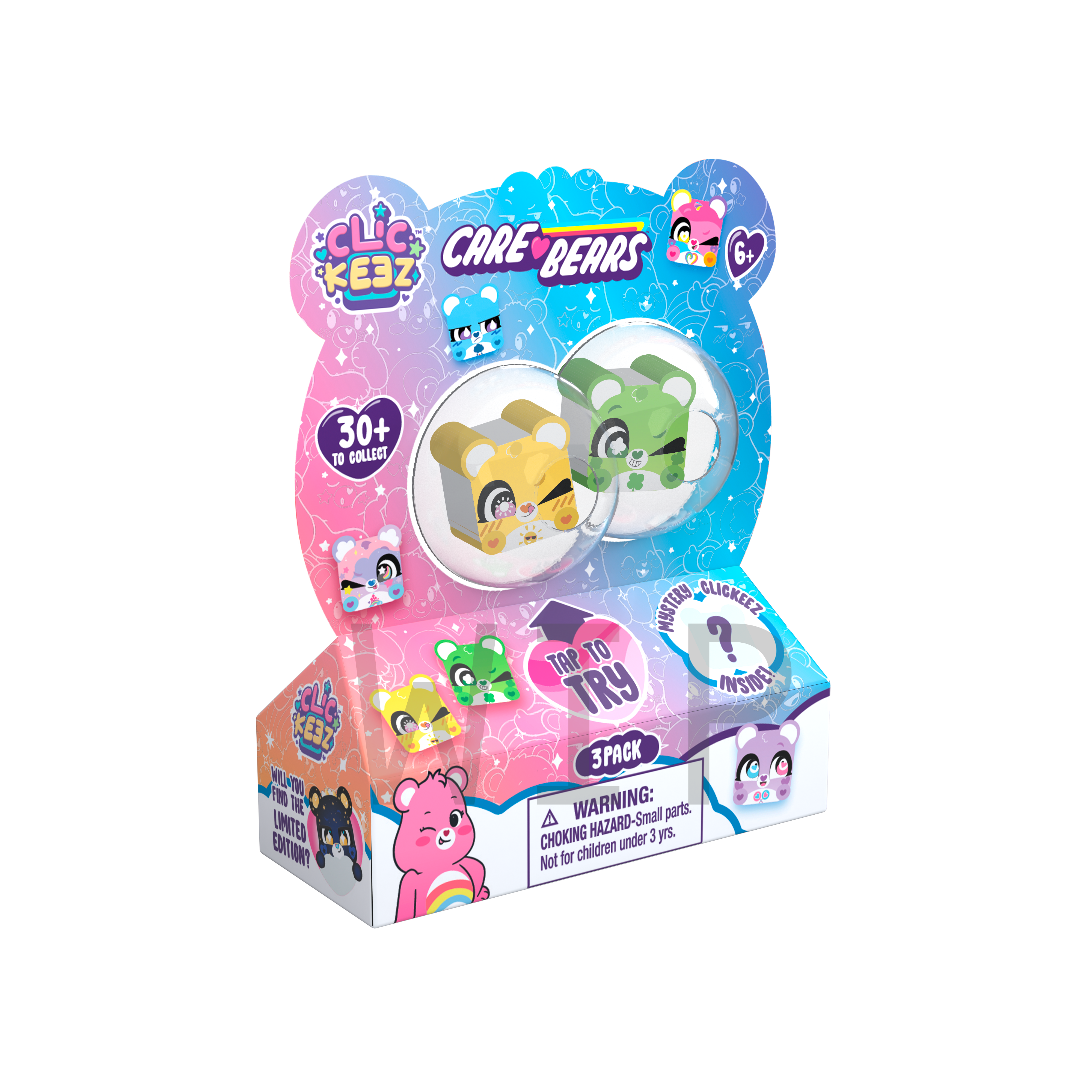 Clickeez Care Bears - 3-Pack CDU