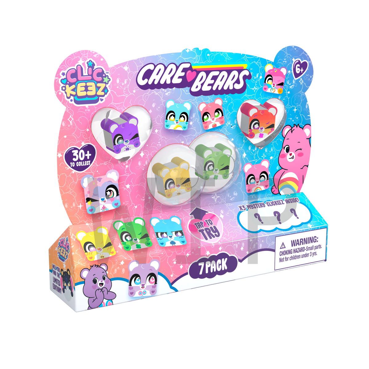 Clickeez Care Bears - 7-Pack