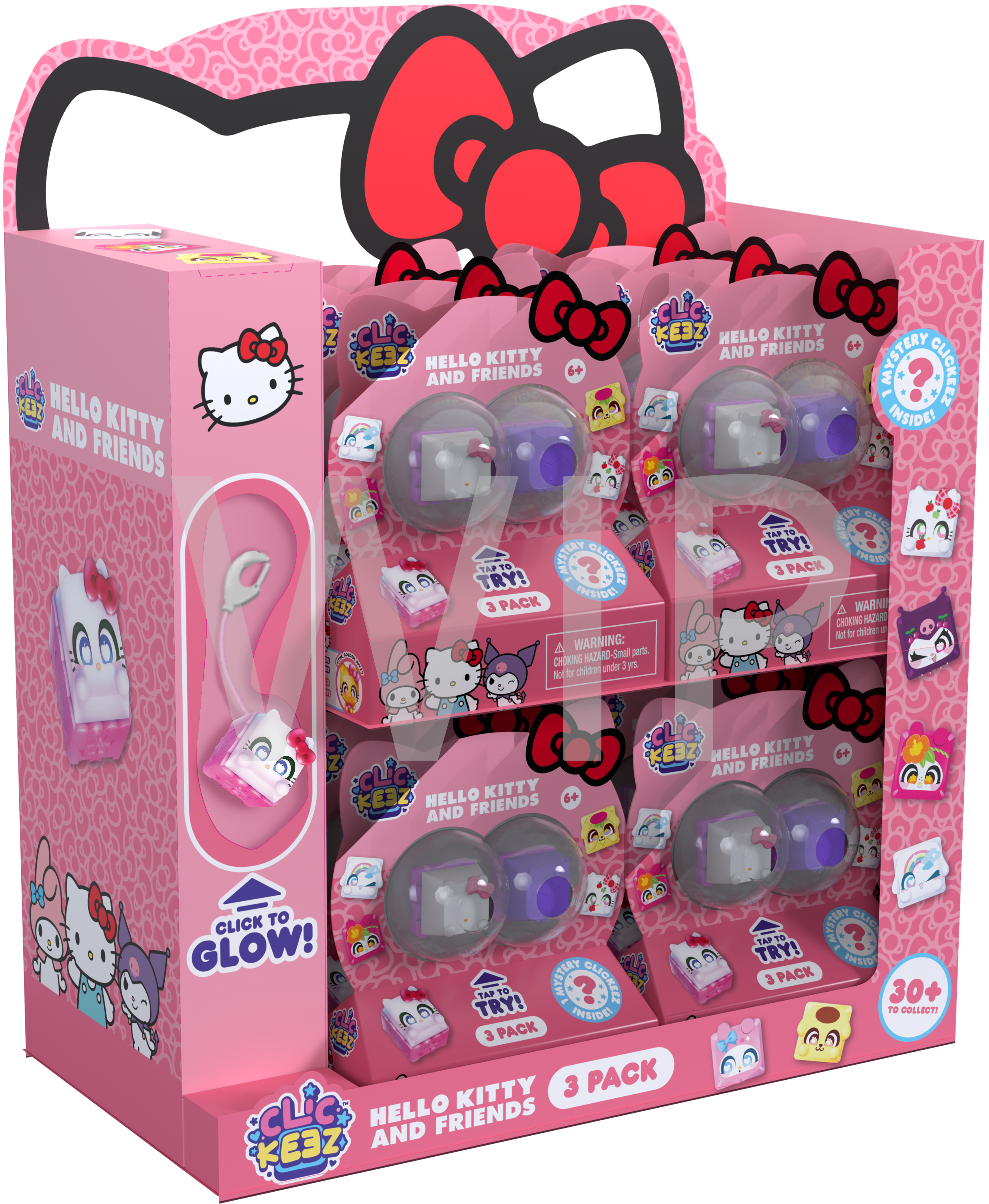 Clickeez Hello Kitty & Friends - 3-Pack CDU