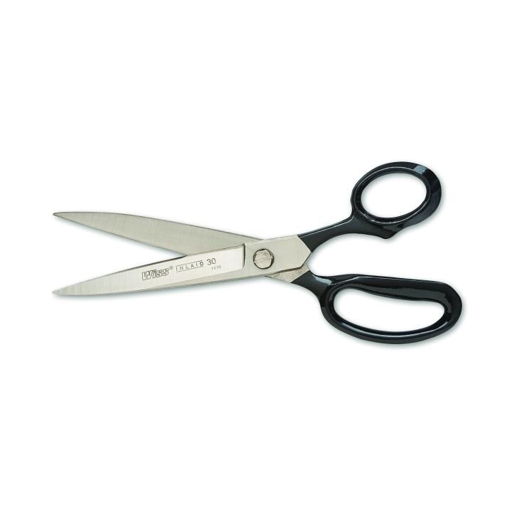 37N Crescent Wiss, Industrial Shears, Nickel Plated, 2.875 Inch, Black, Sharp