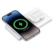 Belkin - BoostCharge Pro MagSafe 2-in-1 Charging Pad - for iPhone, AirPod, MacBook - Input Connectors: USBProprietary - White