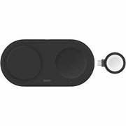 Belkin - BoostCharge Pro 15W 3-in-1 Magnetic Qi2 Charging Pad with USB-C Apple Watch Charger, Black - Black