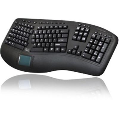 Adesso Tru-Form 4500 - 2.4GHz Wireless Ergonomic Touchpad Keyboard - Black
