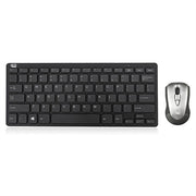 Adesso Wireless Keyboard and Mouse Combo with Air Mouse and Compact Design Keyboard  RF 2.4GHz USB Laser Mouse  PowerPoint Presentation Clicker for Te