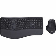 Adesso - WKB-7500CB Keyboard & Mouse - USB RF Wireless, 104 Key, 1600 DPI Laser Mouse - Black