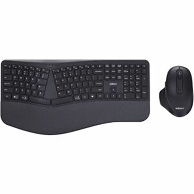 Adesso - WKB-7500CB Keyboard & Mouse - USB RF Wireless, 104 Key, 1600 DPI Laser Mouse - Black