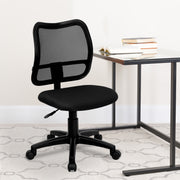 Alber Mid-Back Black Mesh Swivel Task Office Chair
