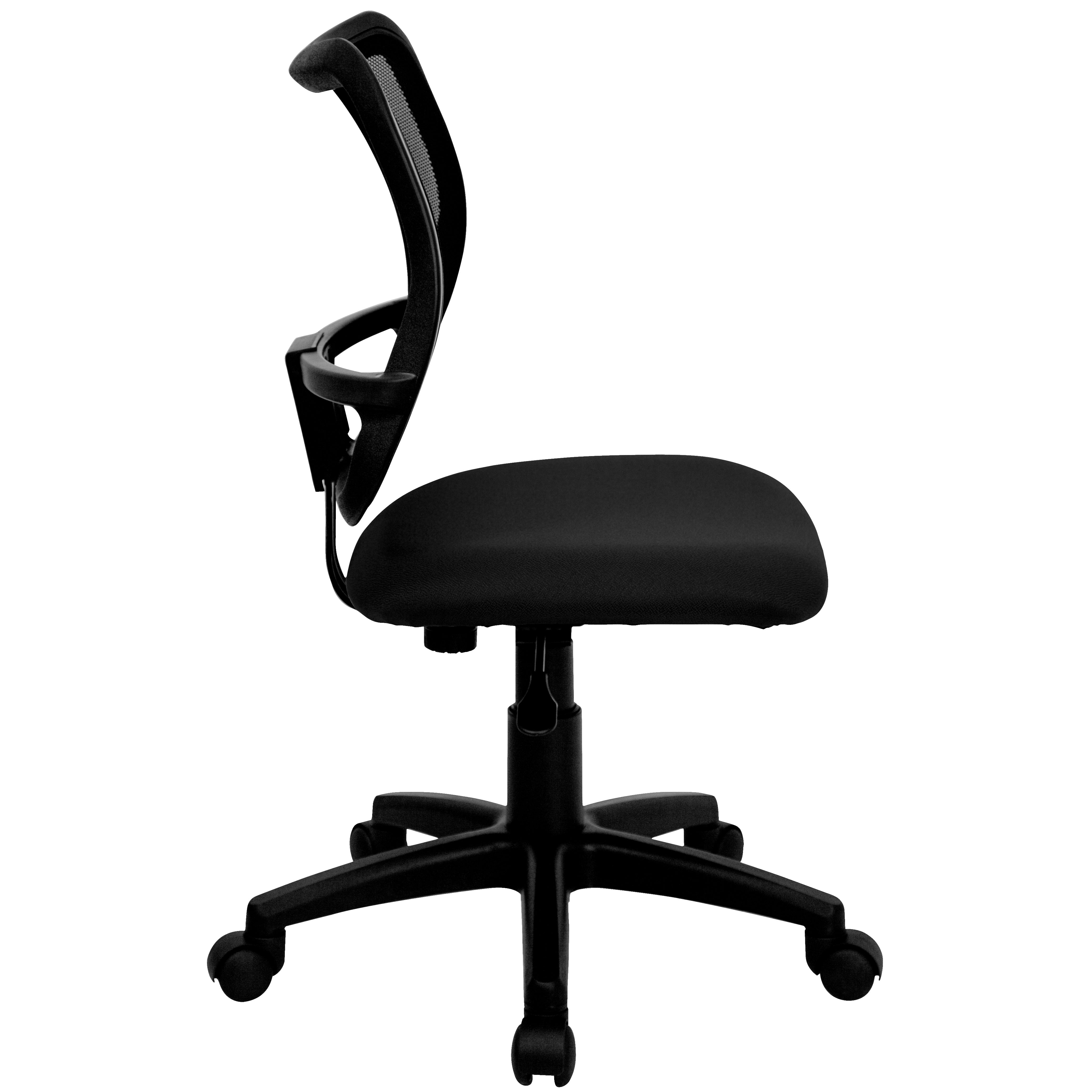 Alber Mid-Back Black Mesh Swivel Task Office Chair