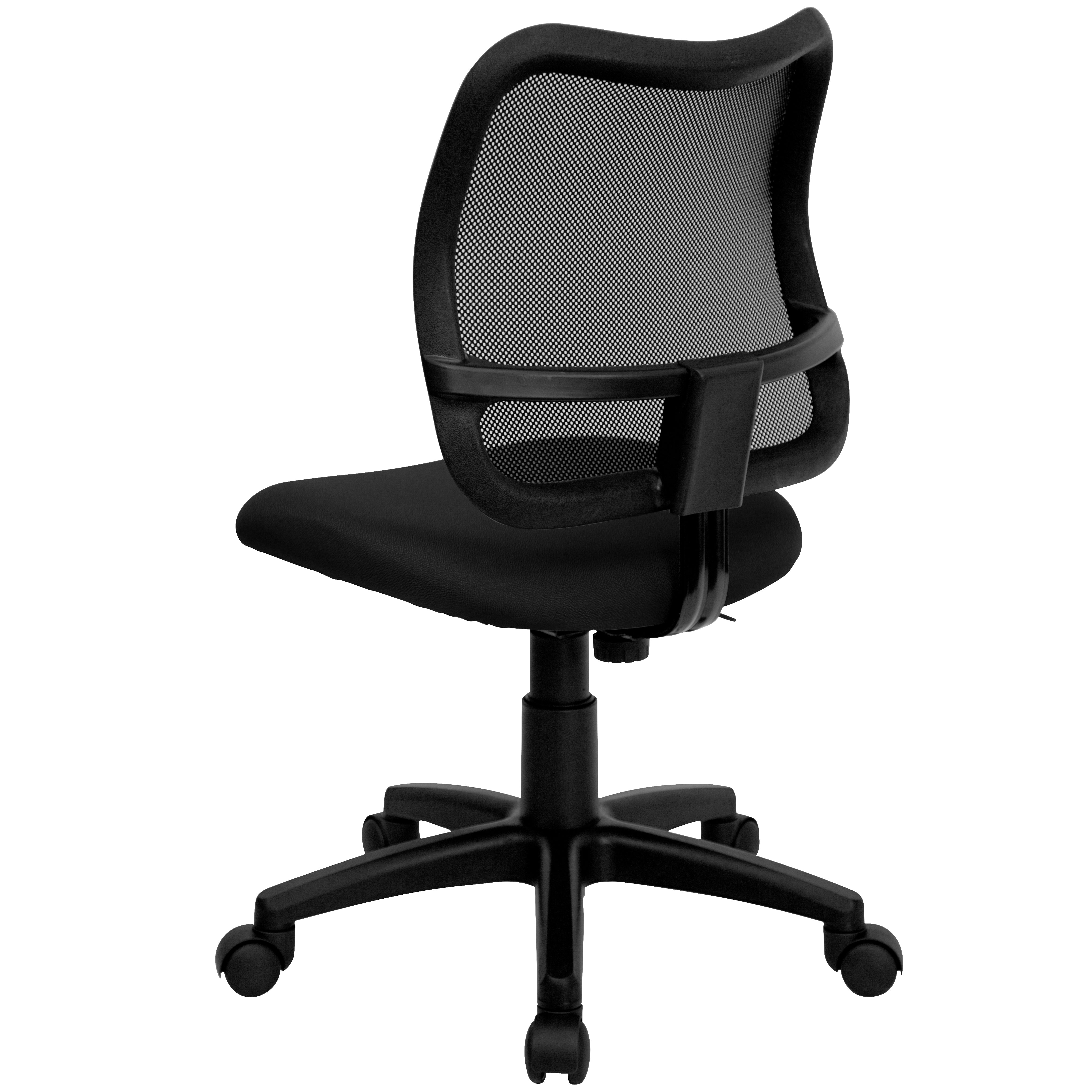 Alber Mid-Back Black Mesh Swivel Task Office Chair
