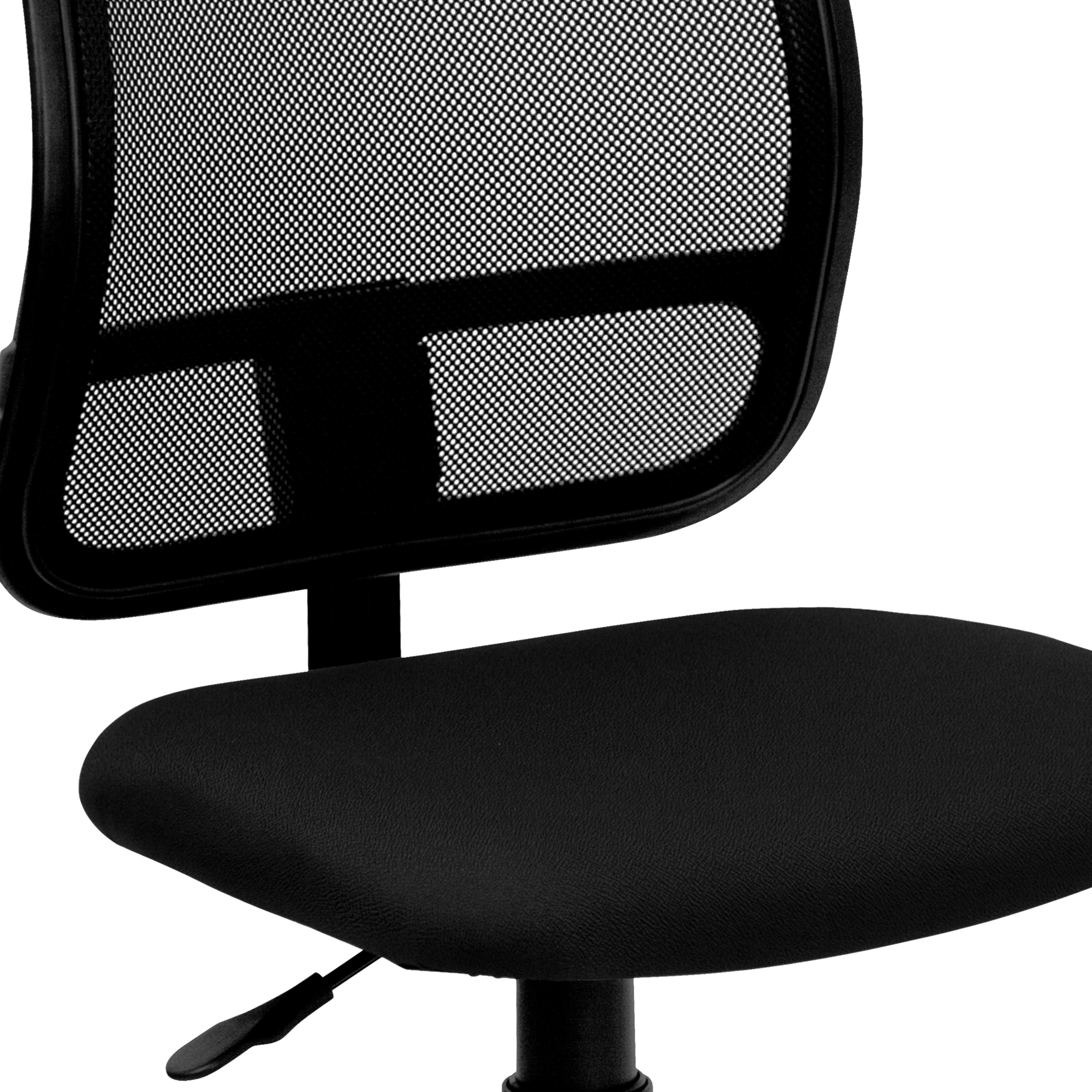 Alber Mid-Back Black Mesh Swivel Task Office Chair
