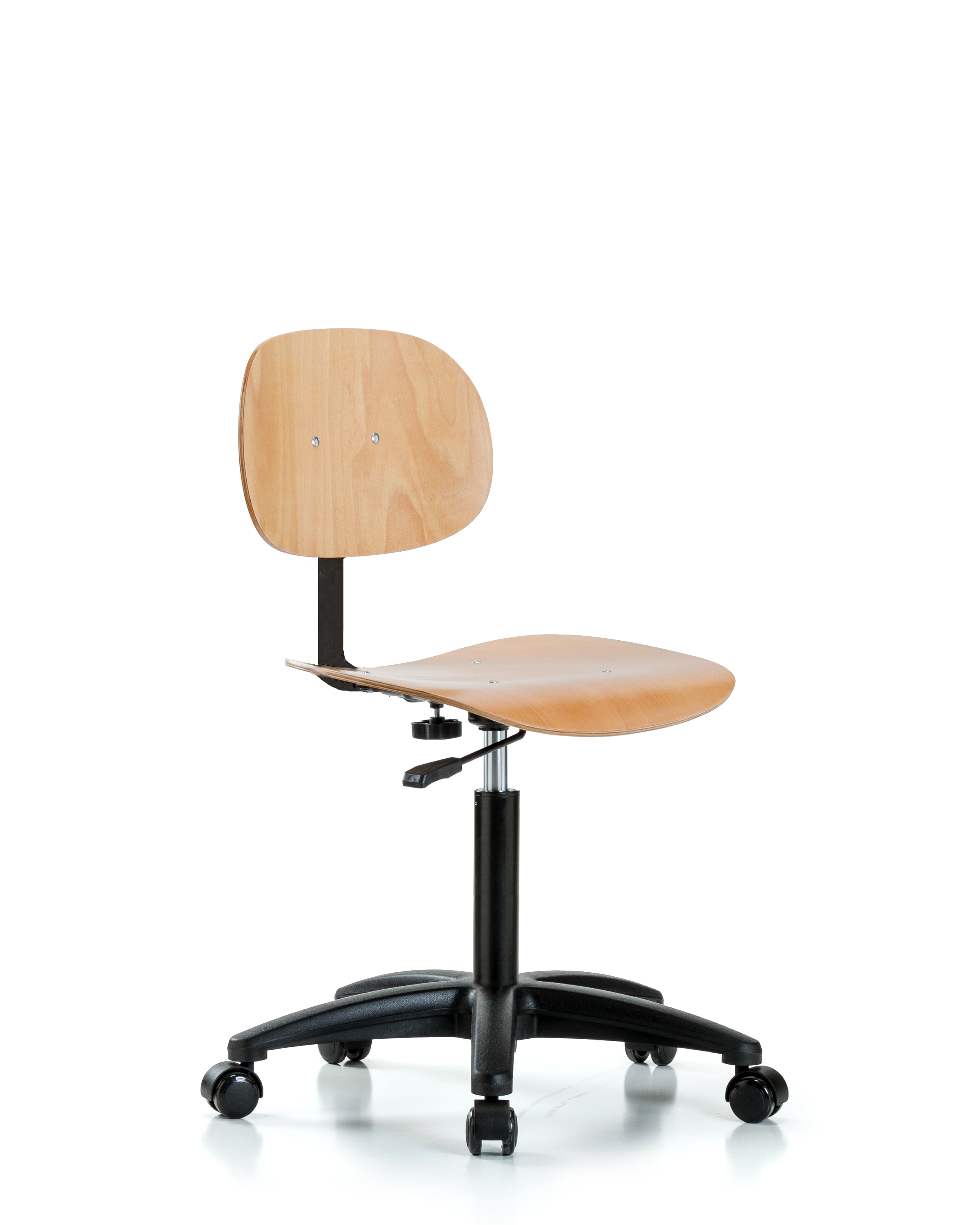 Wood Chair - Medium Bench Height with Casters