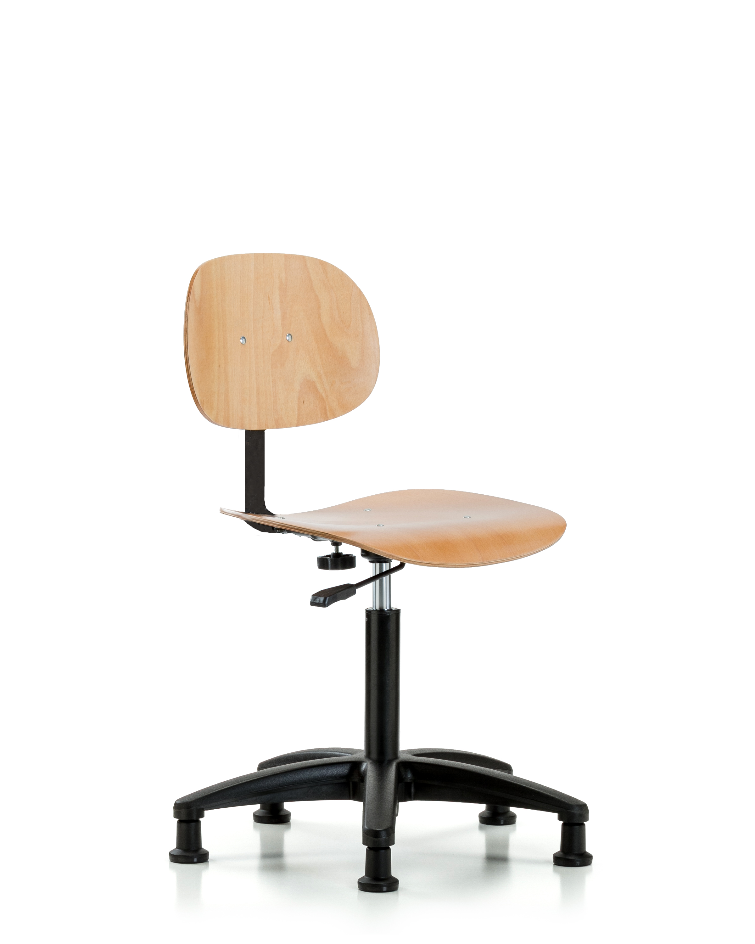 Wood Chair - Medium Bench Height with Stationary Glides