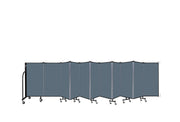 Wallmount Room Divider - 4'H x 20' 2"L - 11 Panel, Lake, Fabric