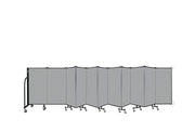 Wallmount Room Divider - 4'H x 20' 2"L - 11 Panel, Granite, Vinyl