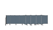 Wallmount Room Divider - 4'H x 23' 10" - 13 Panel, Lake, Fabric