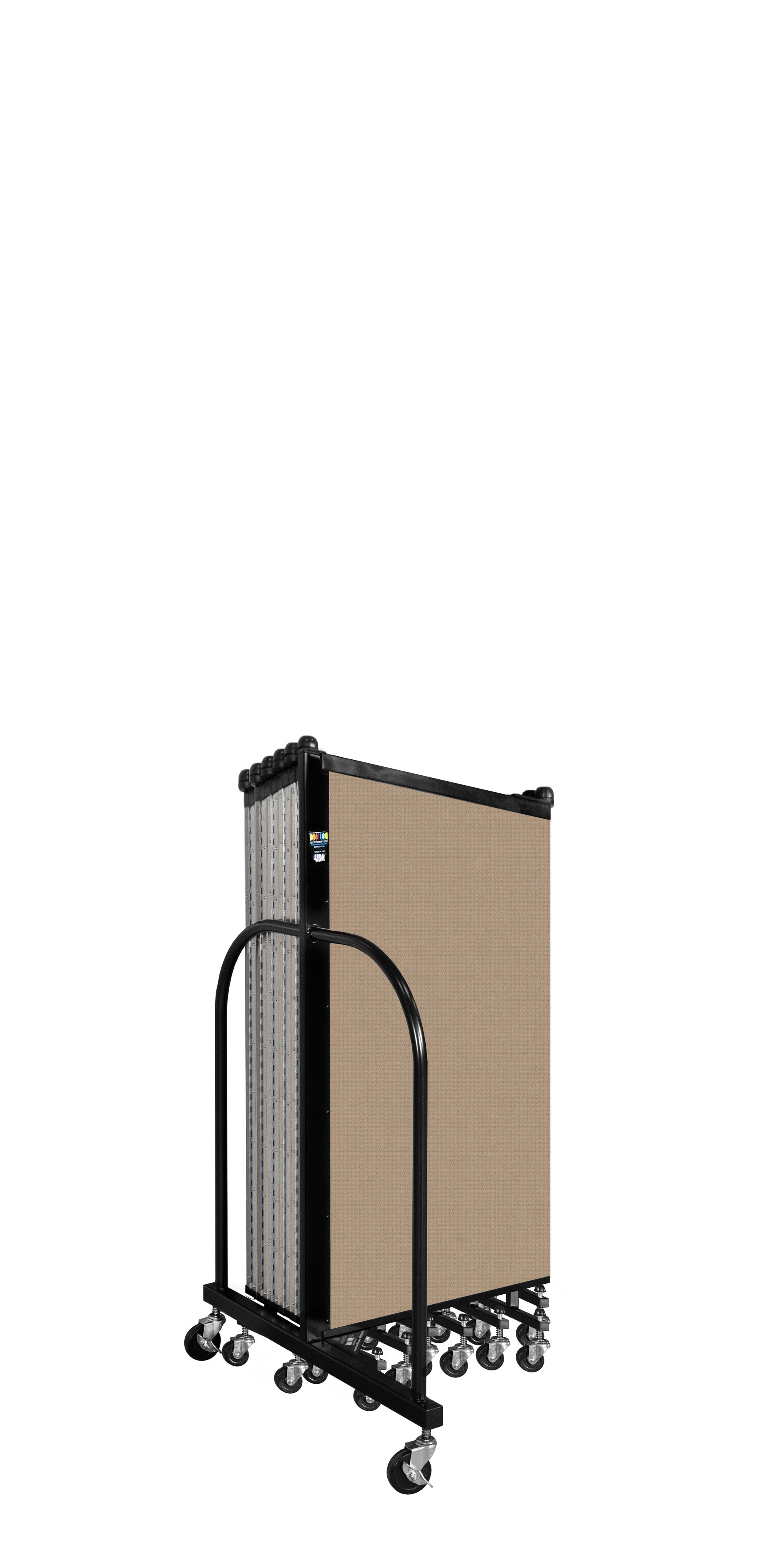 Wallmount Room Divider - 4'H x 23' 10" - 13 Panel, Desert, Fabric