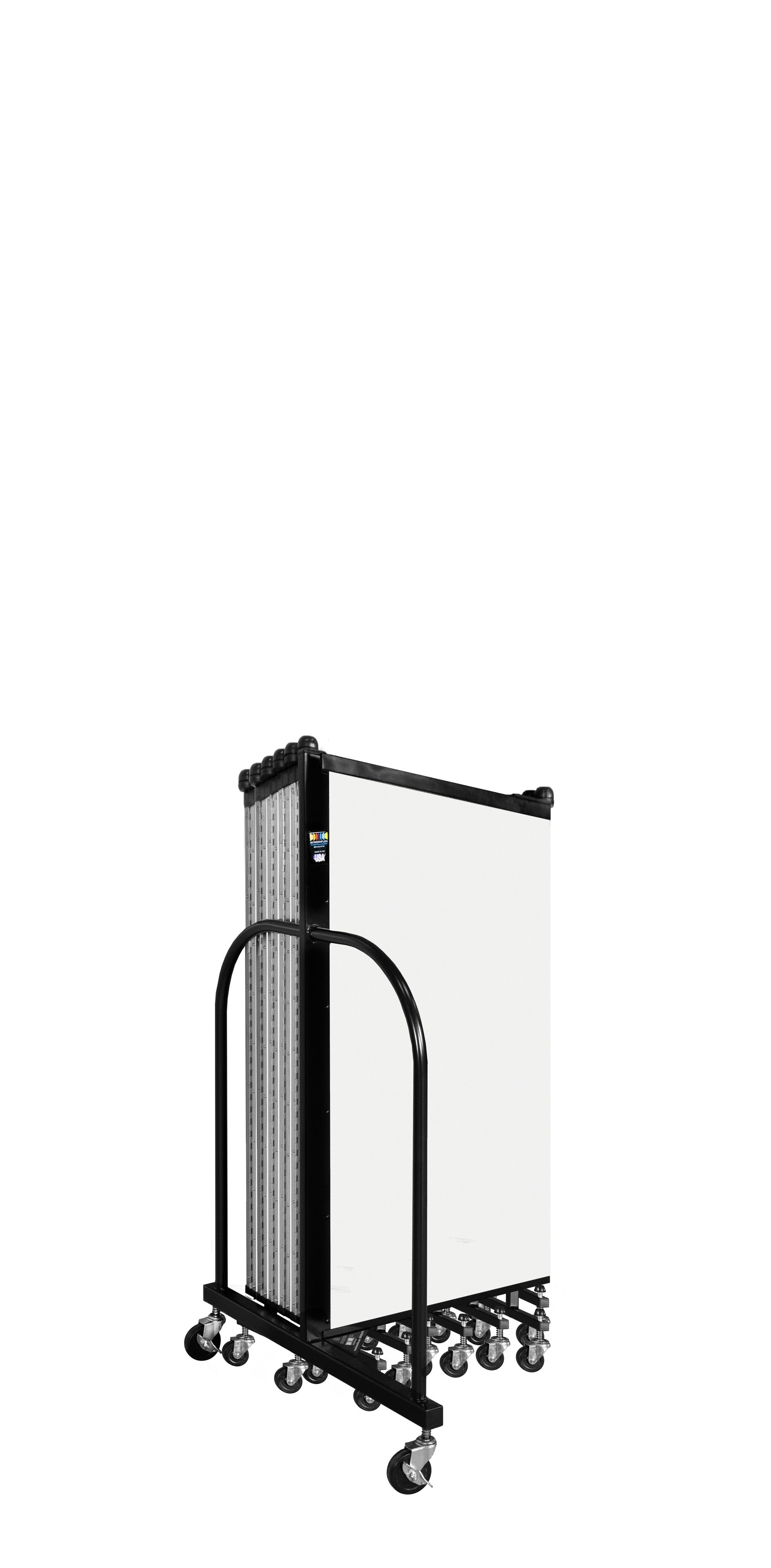 Wallmount Room Divider - 4'H x 23' 10" - 13 Panel, Ice, Vinyl