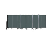 Wallmount Room Divider - 5'H x 20' 2"L - 11 Panel, Mallard, Fabric
