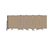 Wallmount Room Divider - 5'H x 20' 2"L - 11 Panel, Desert, Fabric