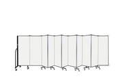 Wallmount Room Divider - 5'H x 20' 2"L - 11 Panel, Ice, Vinyl