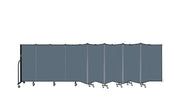 Wallmount Room Divider - 5'H x 23' 10" - 13 Panel, Lake, Fabric