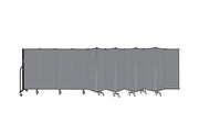 Wallmount Room Divider - 5'H x 23' 10" - 13 Panel, Stone, Fabric