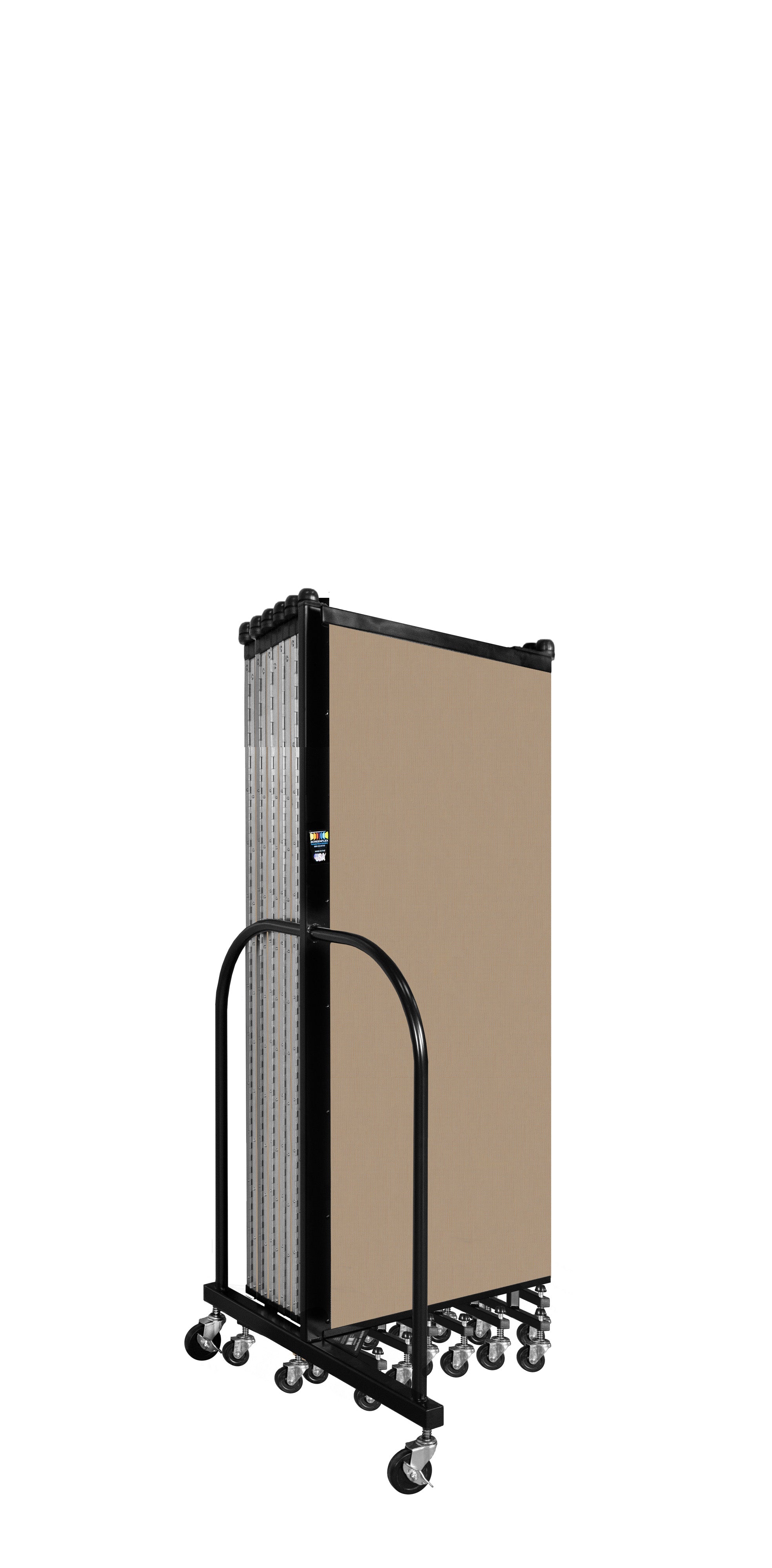 Wallmount Room Divider - 5'H x 23' 10" - 13 Panel, Desert, Fabric