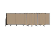 Wallmount Room Divider - 5'H x 23' 10" - 13 Panel, Desert, Fabric