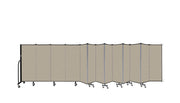 Wallmount Room Divider - 5'H x 23' 10" - 13 Panel, Hazelnut, Vinyl