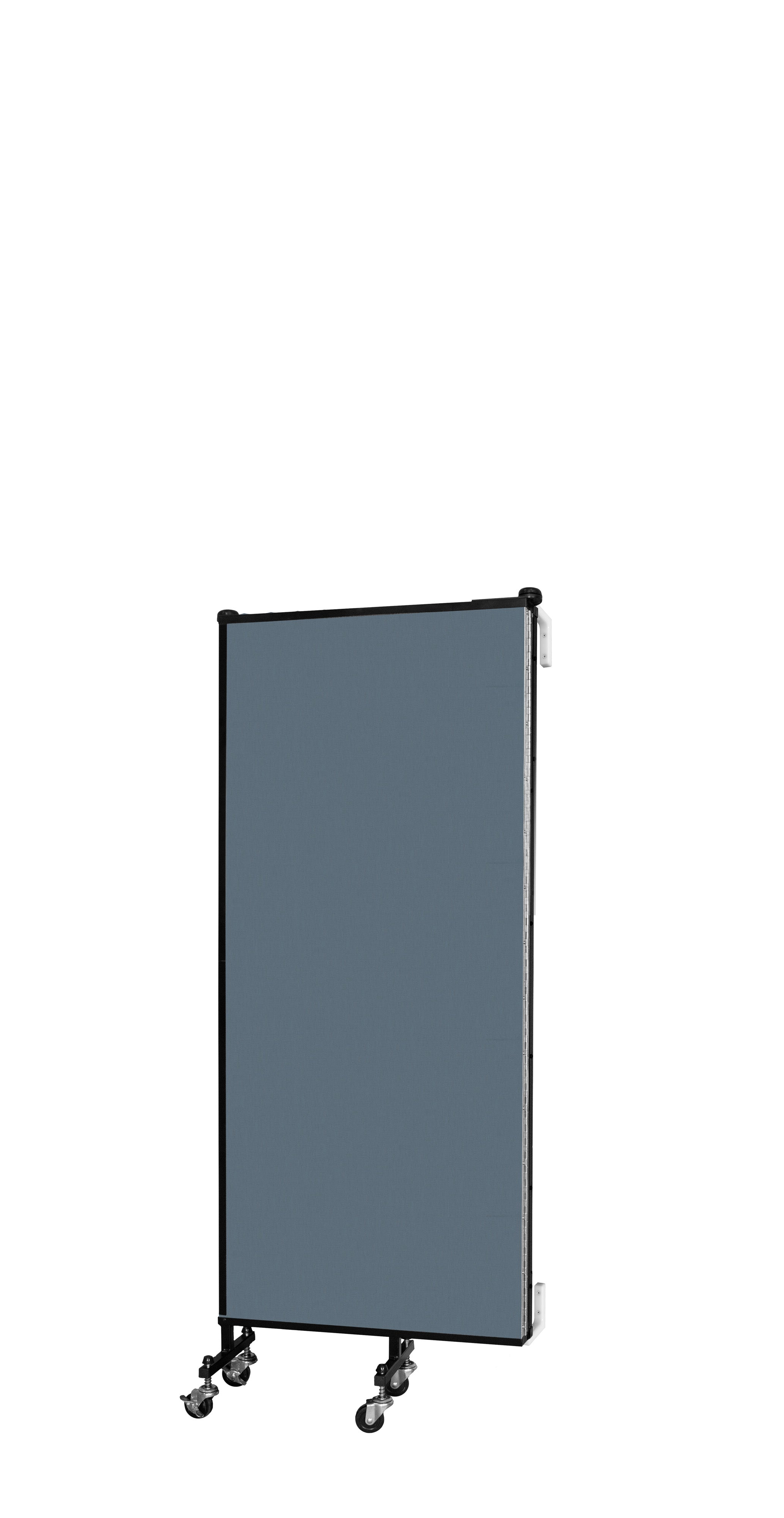 Wallmount Room Divider - 5'H x 5' 6"L - 3 Panel, Lake, Fabric