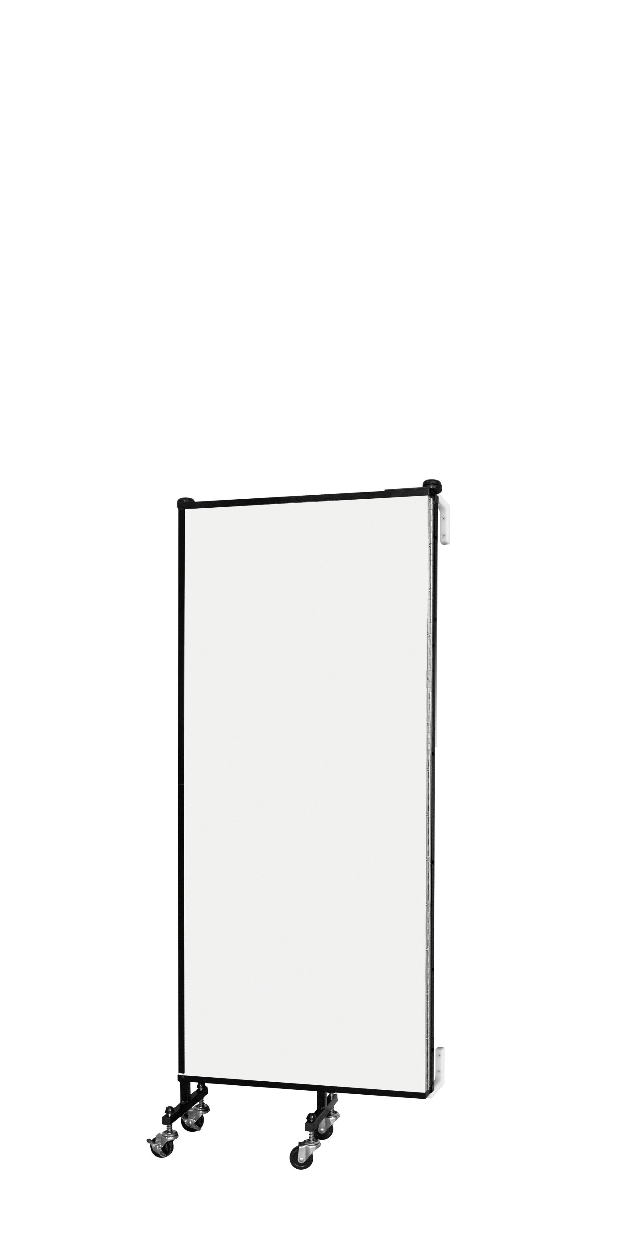 Wallmount Room Divider - 5'H x 5' 6"L - 3 Panel, Ice, Vinyl