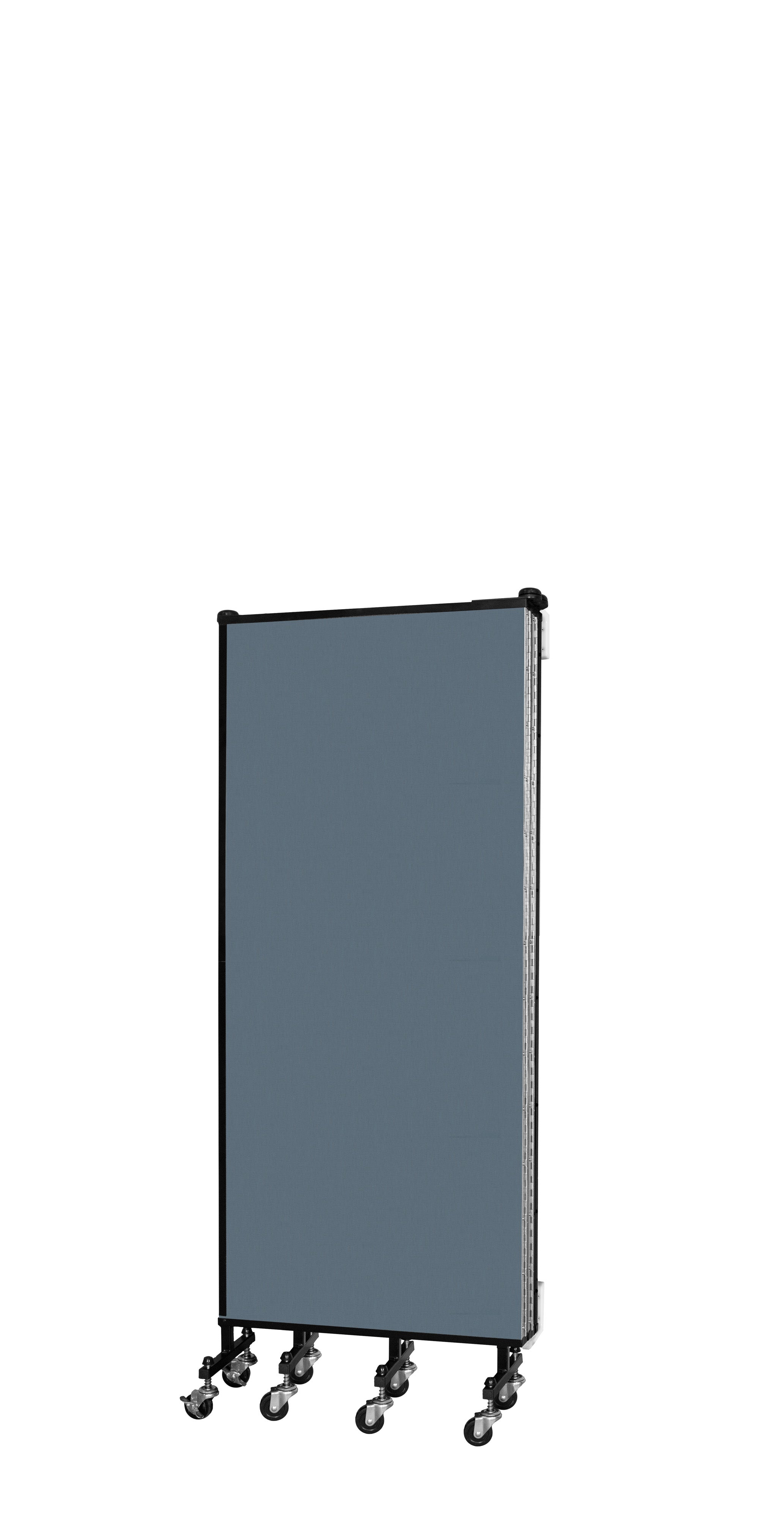 Wallmount Room Divider - 5'H x 9' 2"L - 5 Panel, Lake, Fabric