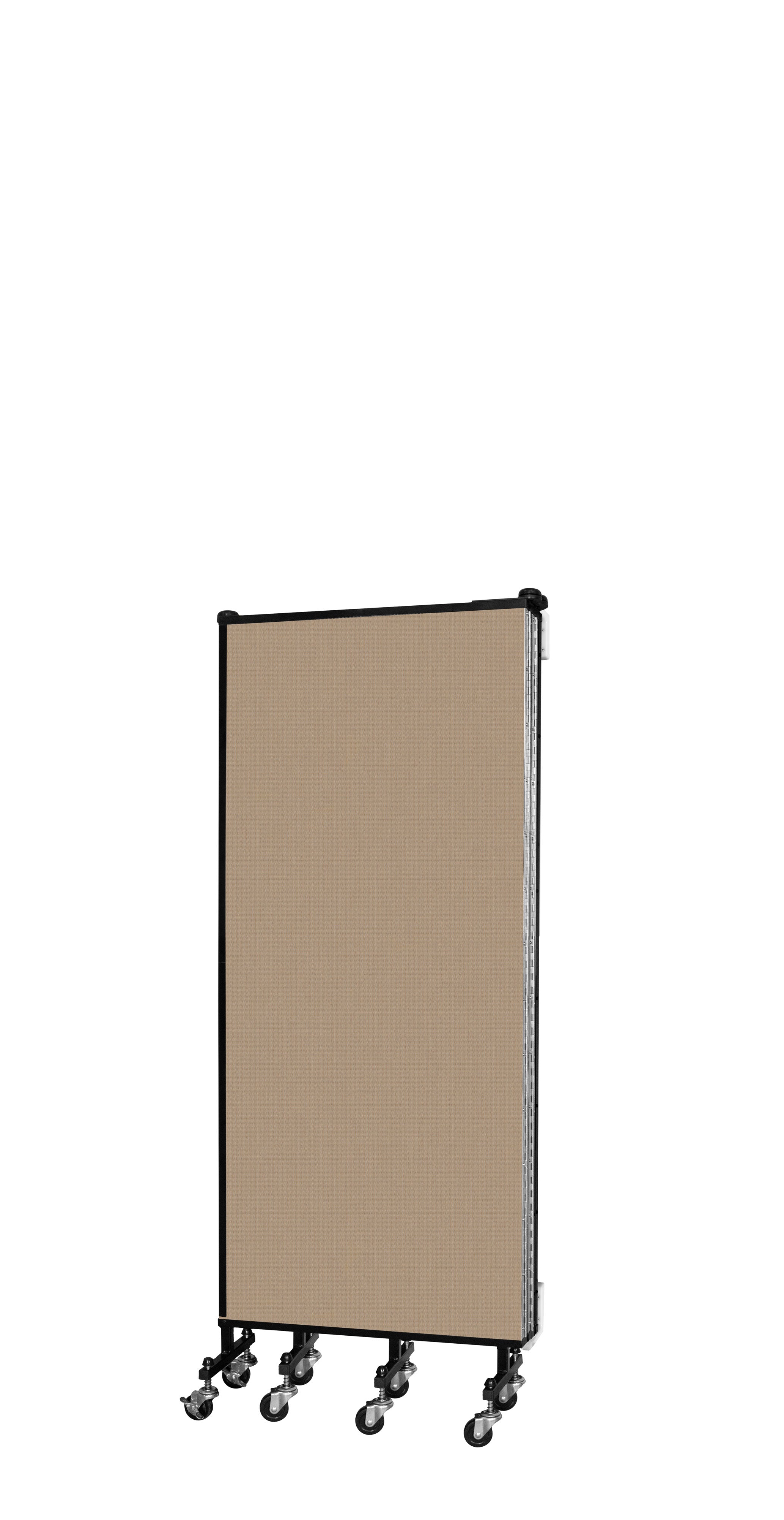 Wallmount Room Divider - 5'H x 9' 2"L - 5 Panel, Desert, Fabric