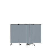 Wallmount Room Divider - 5'H x 9' 2"L - 5 Panel, Blue Tide, Vinyl