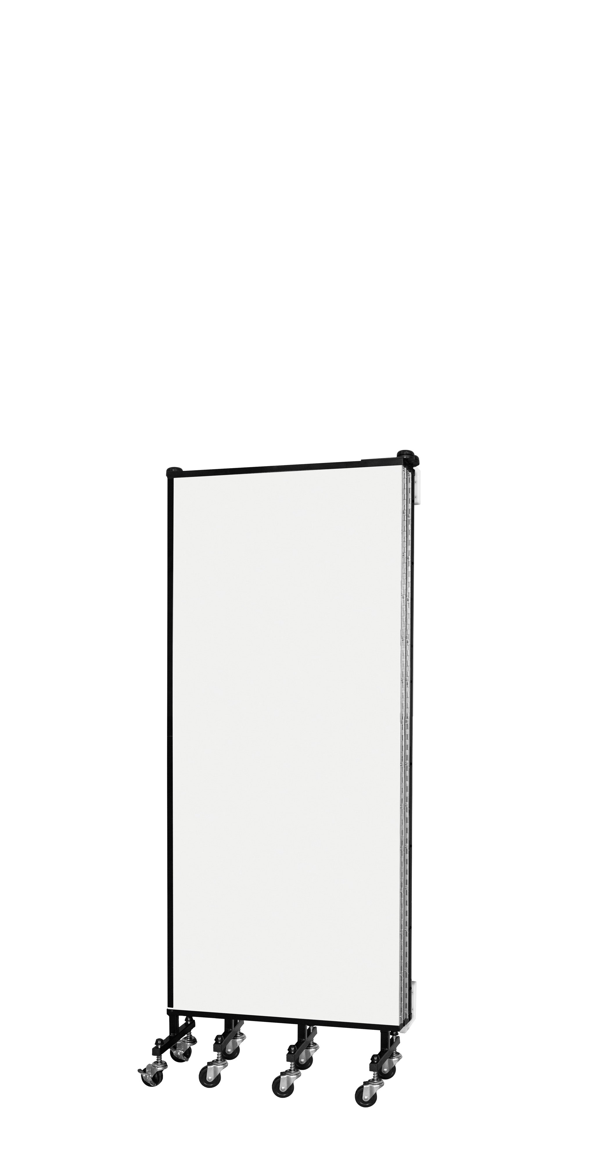 Wallmount Room Divider - 5'H x 9' 2"L - 5 Panel, Ice, Vinyl