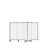 Wallmount Room Divider - 5'H x 9' 2"L - 5 Panel, Ice, Vinyl