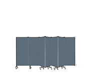 Wallmount Room Divider - 5'H x 12' 10"L - 7 Panel, Lake, Fabric