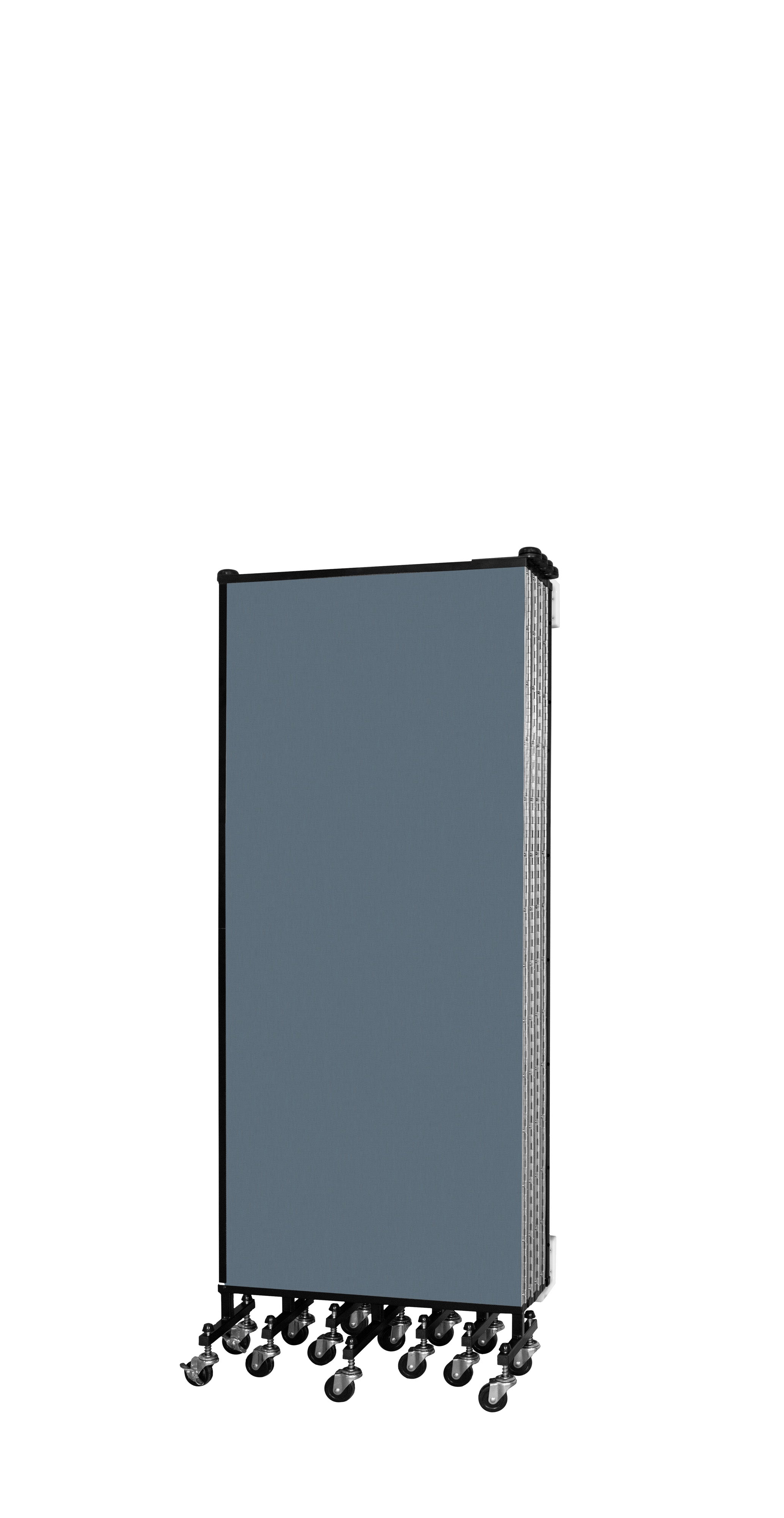 Wallmount Room Divider - 5'H x 16' 6"L - 9 Panel, Lake, Fabric