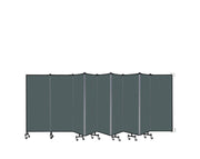 Wallmount Room Divider - 5'H x 16' 6"L - 9 Panel, Mallard, Fabric
