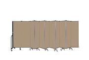 Wallmount Room Divider - 6'H x 20' 2"L - 11 Panel, Desert, Fabric