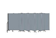 Wallmount Room Divider - 6'H x 20' 2"L - 11 Panel, Blue Tide, Vinyl