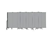 Wallmount Room Divider - 6'H x 20' 2"L - 11 Panel, Granite, Vinyl