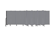 Wallmount Room Divider - 6'H x 23' 10" - 13 Panel, Stone, Fabric