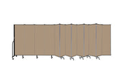 Wallmount Room Divider - 6'H x 23' 10" - 13 Panel, Desert, Fabric