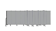 Wallmount Room Divider - 6'H x 23' 10" - 13 Panel, Granite, Vinyl