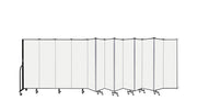 Wallmount Room Divider - 6'H x 23' 10" - 13 Panel, Ice, Vinyl