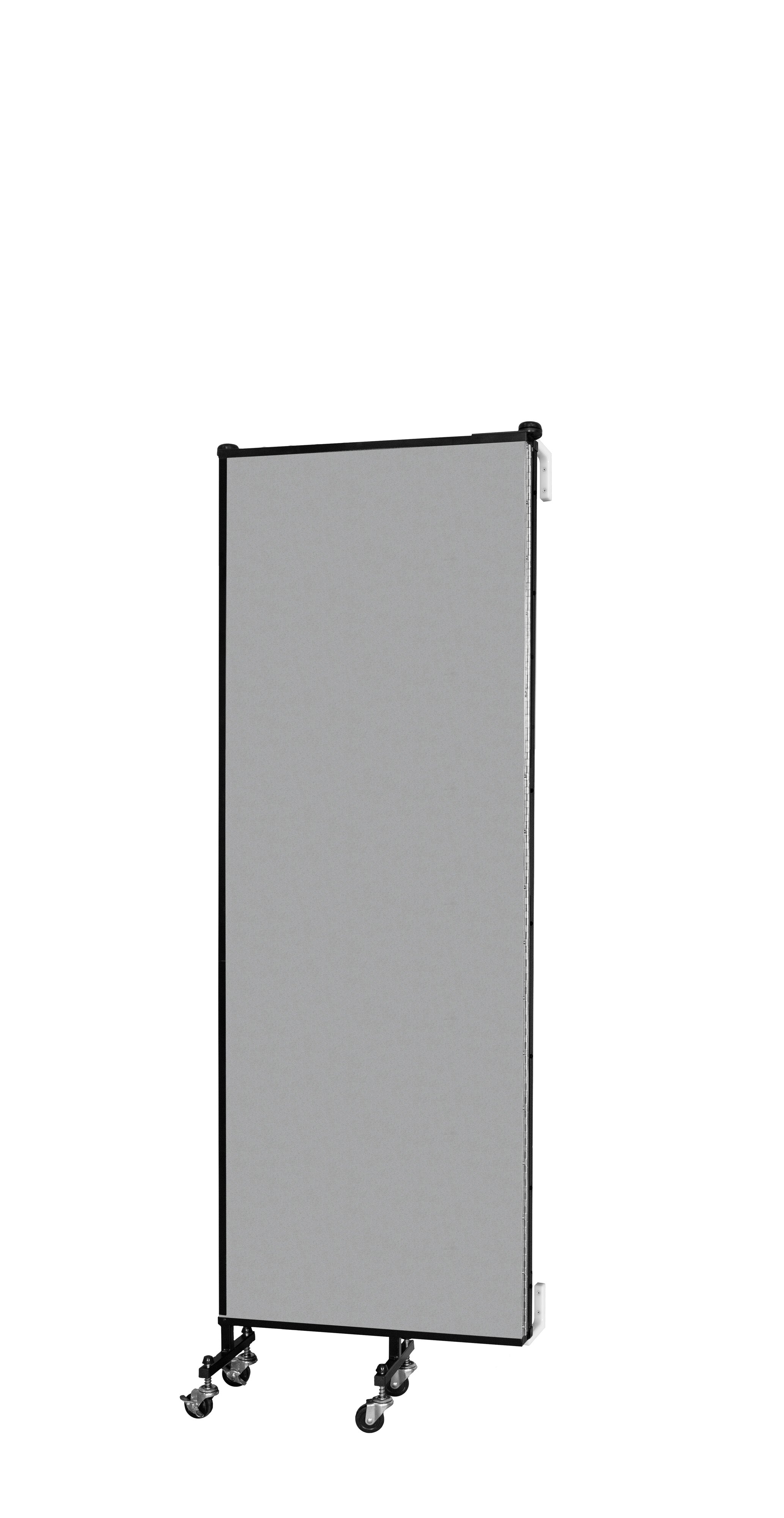 Wallmount Room Divider - 6'H x 5' 6"L - 3 Panel, Granite, Vinyl