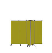 Wallmount Room Divider - 6'H x 9' 2"L - 5 Panel, Apple Green, Fabric